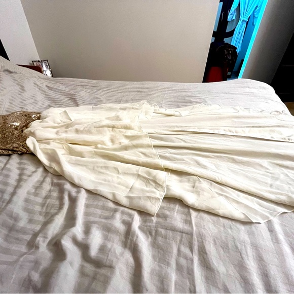 Dresses & Skirts - Golden Embellished Tube Gown Dress